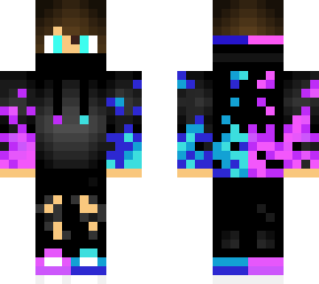 blue and purple gaming hoodie