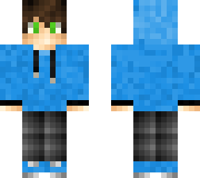 blue hoodie