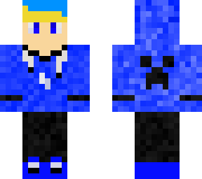 blue hoodie creeper