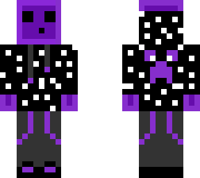 galaxy slime skin in hoodie