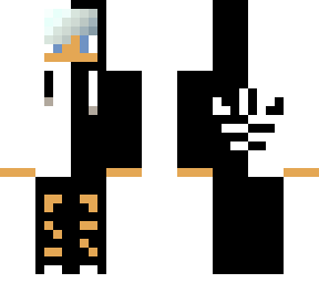 ghost hoodie (black & white)