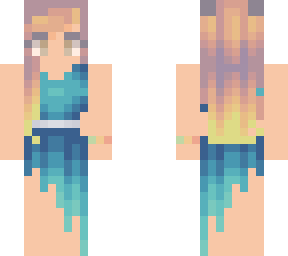 girl blue dress