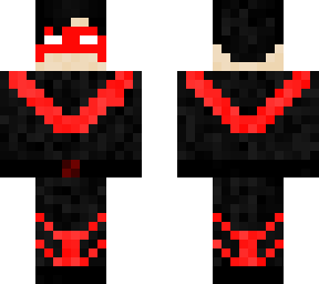 nighwing, red suit.