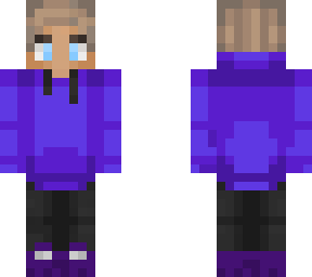 purple and blue purled skin
