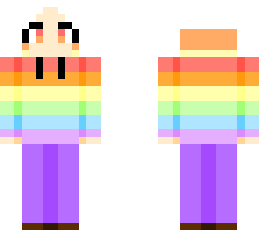 rainbow sweater girl