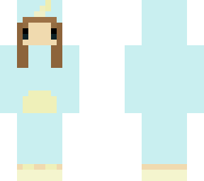 random girl in a unicorn onesie