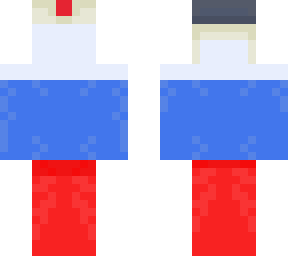 russia flag with ushanka