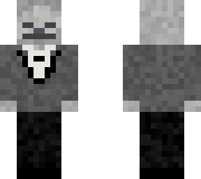 skeleton in a tuxedo