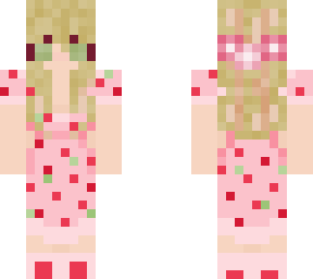 strawberry dress edit to match me