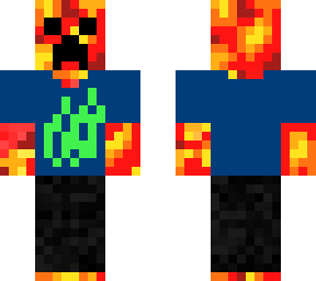 the blue slime fire tee