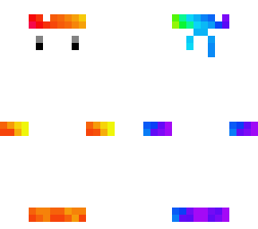 white illusion with rainbow bandana v2