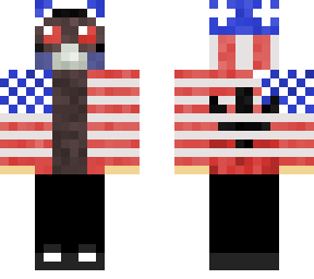 american with a mask