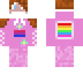 bi girl in hoodie sorry its so pink