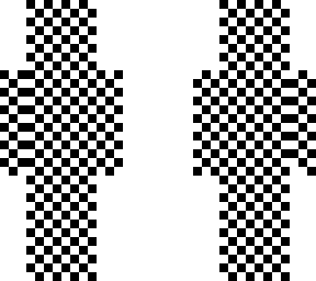 black over white grid fix-up
