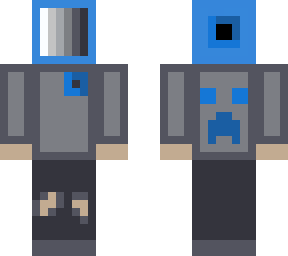 blue computer hoodie creeper