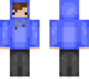 blue hoodie