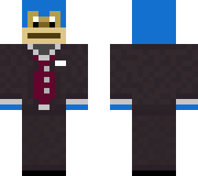 blue monkey in a suit