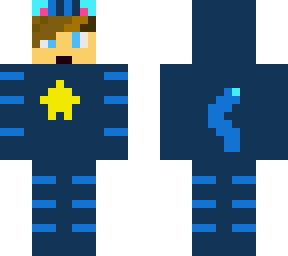 boy in blue cat sute