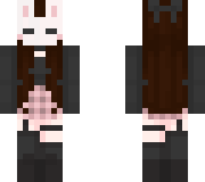bunny mask brunette