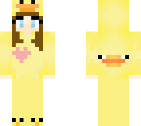 girl  in duck onesie