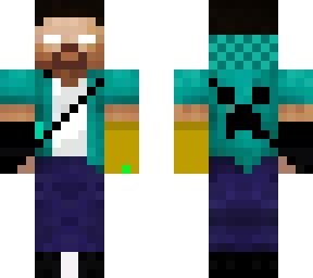 herobrine with infinity gloves( the stones are sideways)