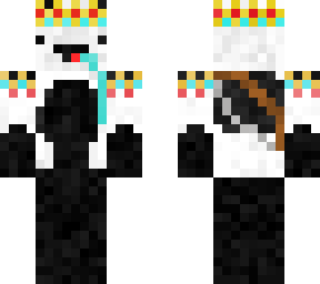 just a panda king with a bow