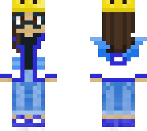 me in a blue bat jacket