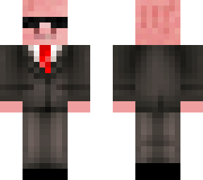 pig in a business suit with sunglasses