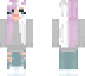 pink and white hair demon (original)