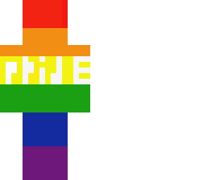 pride flag man