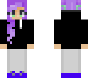 purple hoodie girl