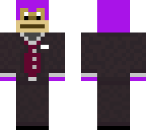 purple monkey in a suit