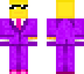 purple suited bob
