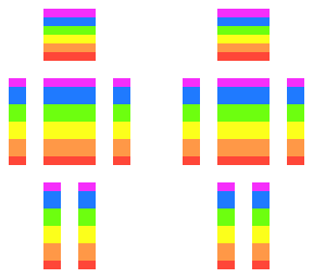 rainbow guy white