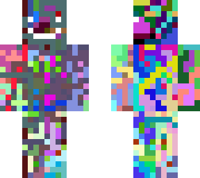 random colors skin