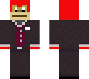 red monkey in a suit