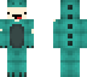 skeppy in aqua dino onsie