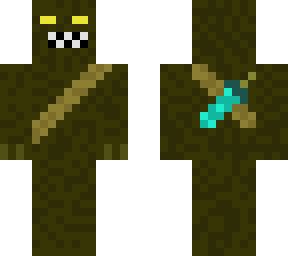 swamp monster with diamond sword