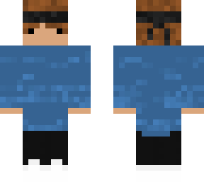 blue hoodie boy