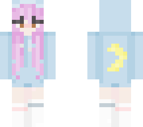 blue hoodie with moon