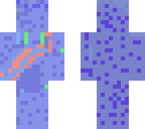 blue red greanish skin