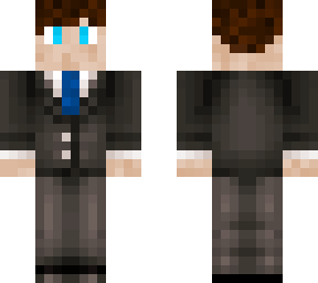 blue tie suit