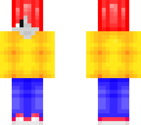 brightly colored person