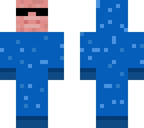cerdo azul