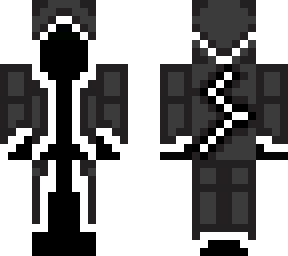 clack and white mysterious cloak
