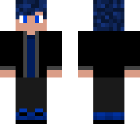 cool youtuber with blue