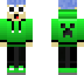 crazy dude in a creeper suit