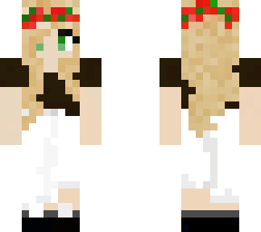 cute green eyed girl custom skin