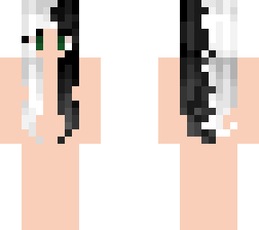 halfblackhalfwhite hair