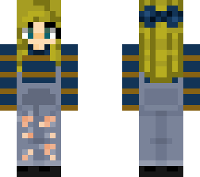 modern overall ravenclaw girl skin